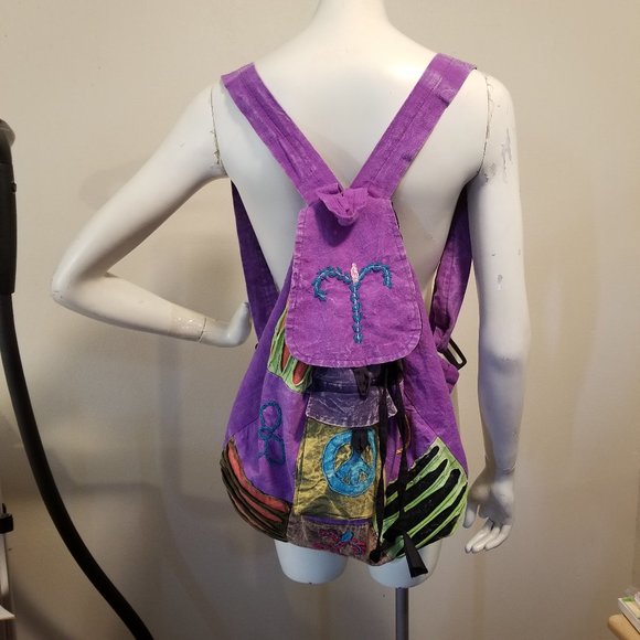 Rising International Handbags - Rising International Boho Hippie Peace Backpack